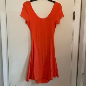 Simple orange dress